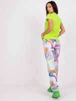 Fluo zielony t-shirt basic Peachy