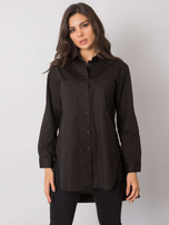 Czarna koszula z rozcięciami Amersham