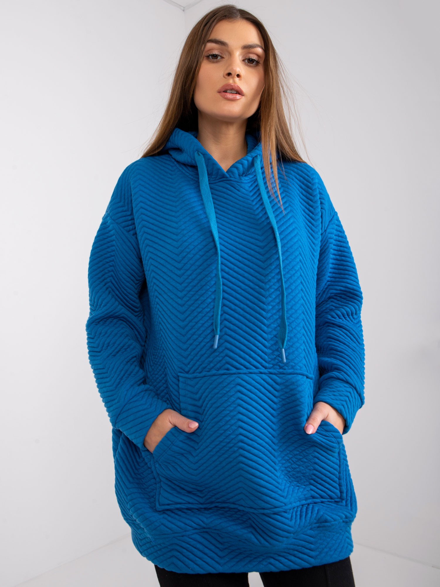 Dark blue kangaroo sweatshirt Atlanta RUE PARIS