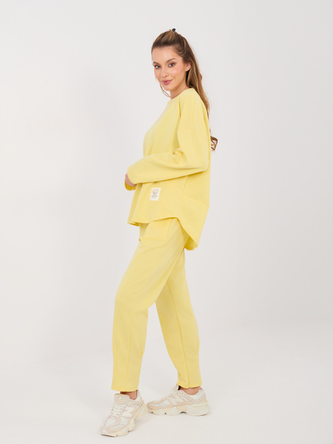 Żółty komplet ze zwężanymi nogawkami RUE PARIS