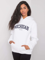 Biała bluza z kapturem Khianna RUE PARIS