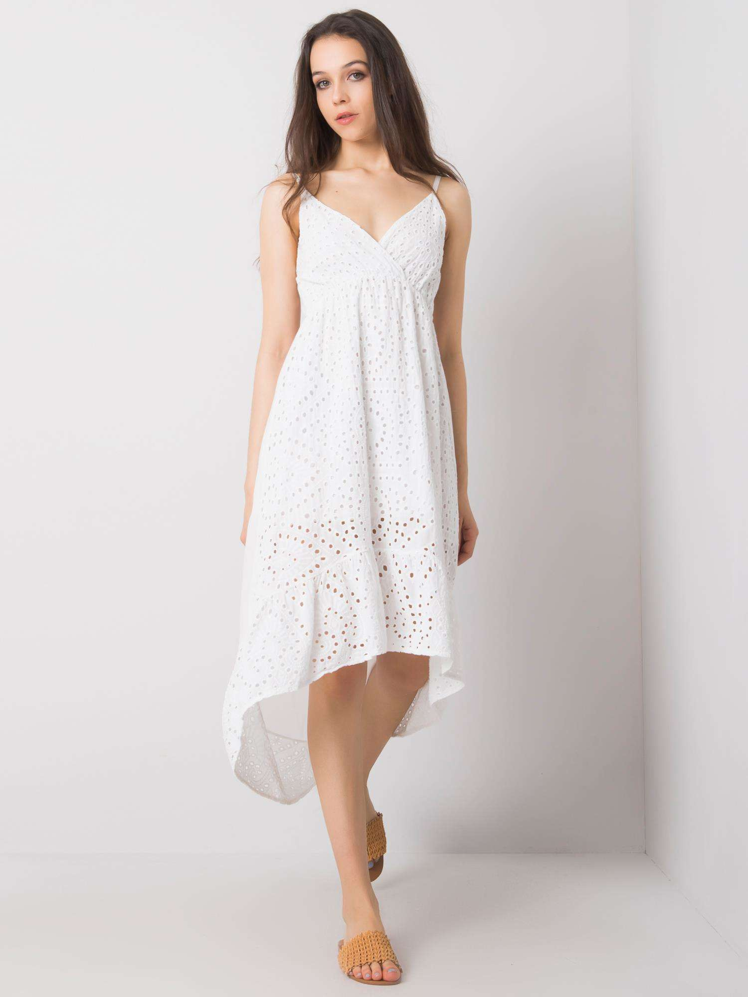 Clover OCH BELLA White Ruffle Dress