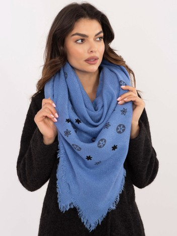 Wholesale Blue Women's Scarf with Fringes