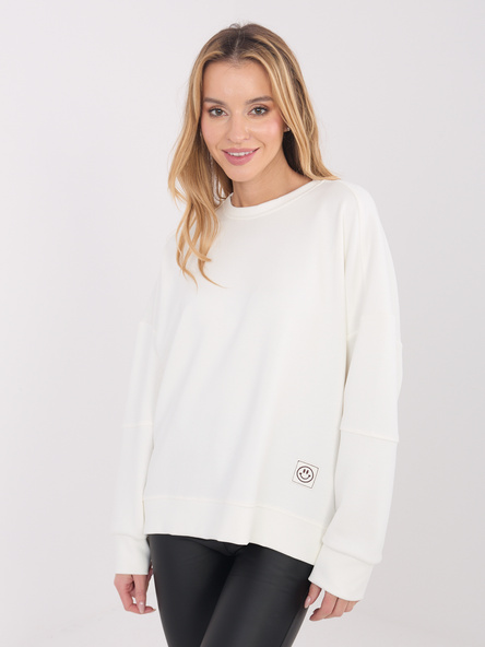 Ecru bluza z okrągłym dekoltem RUE PARIS