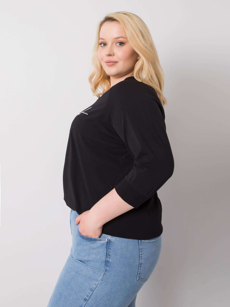 Czarna bluzka z napisem Rosie