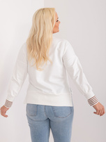 Hurt Ecru bluzka plus size z okrągłym dekoltem