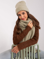 Hurtownia online Pistacjowy ciepły szal damski