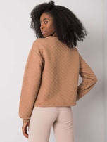 Camel quilted sweatshirt without hood Kerstine