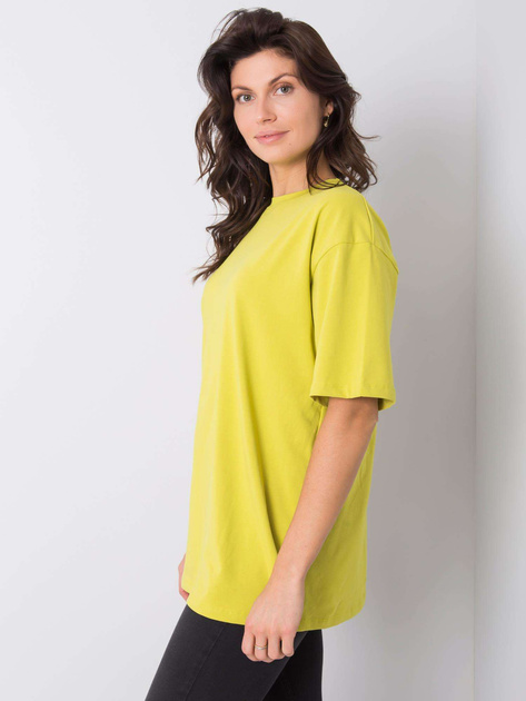 Limonkowy t-shirt Juliet RUE PARIS