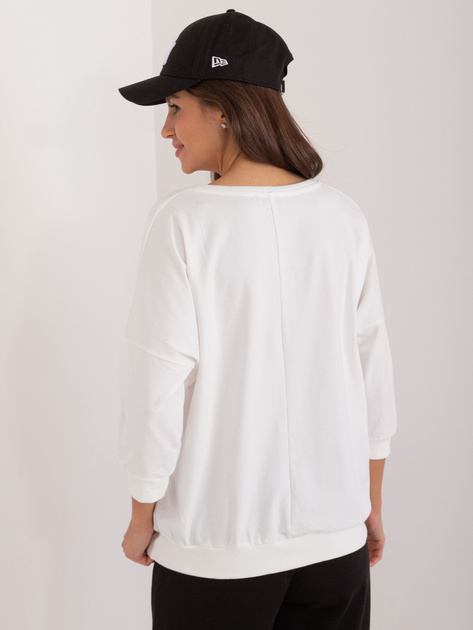 Hurtownia online Ecru bluza oversize z napisem