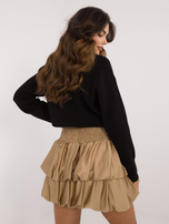 Hurt Camelowa spódnica z elastycznym marszczeniem