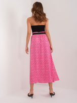 Hurt Ciemnoróżowa długa spódnica z printem SUBLEVEL