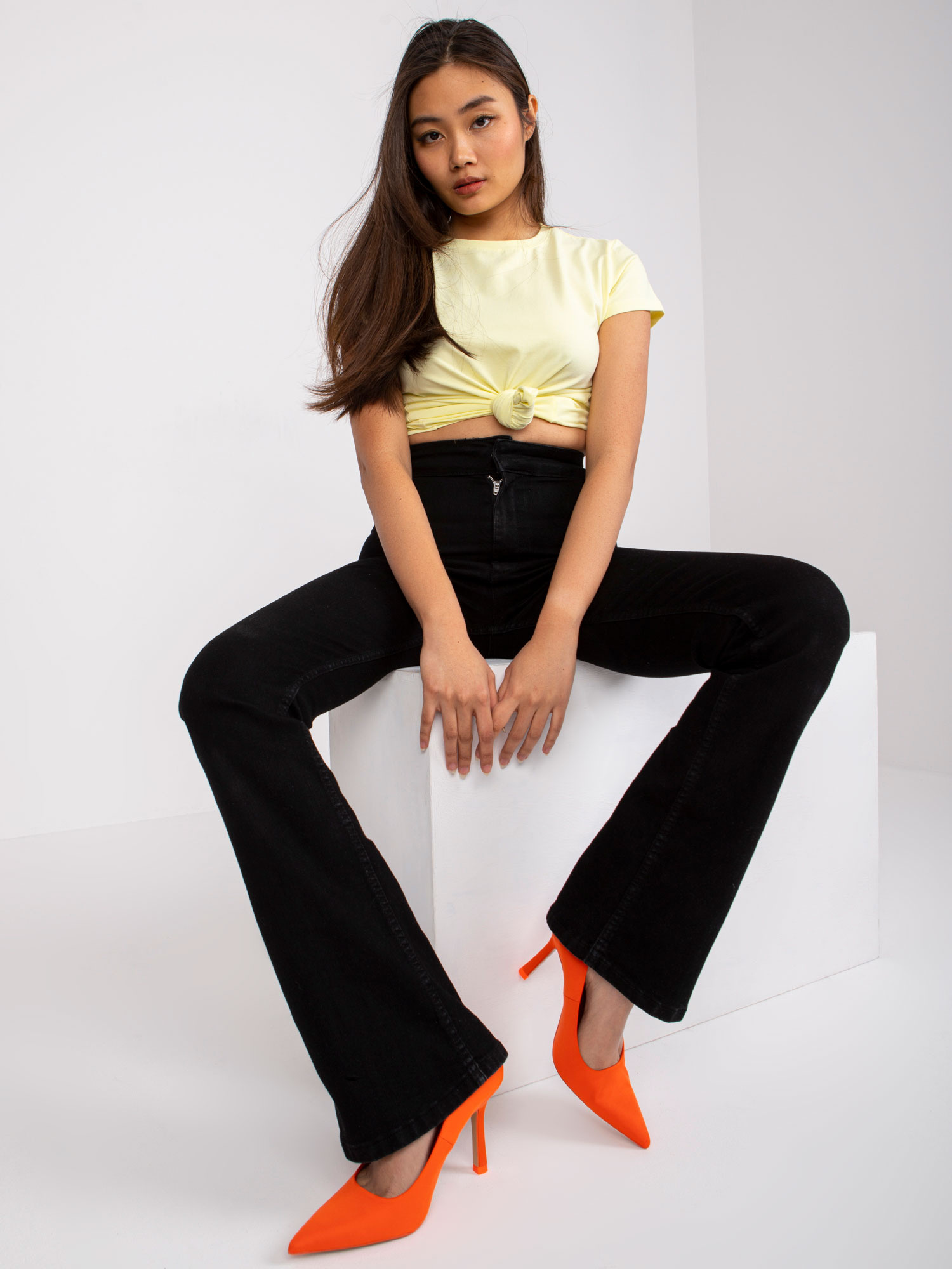 Jasnożółty t-shirt Peachy