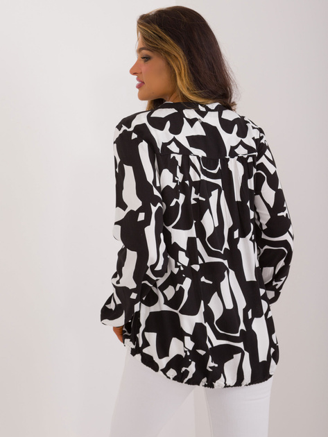 Hurt Czarna luźna bluzka z nadrukiem SUBLEVEL