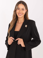 Czarna elegancka marynarka damska RUE PARIS 