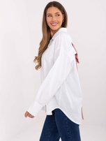 Hurt Biała koszula oversize z kokardą na plecach