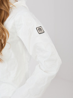 Ecru przejściowa kurtka z kieszeniami RUE PARIS 