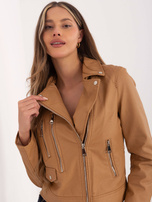 Camelowa kurtka ramoneska Cameron