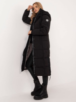 Hurt Czarna puchowa kurtka zimowa z pikowaniem SUBLEVEL