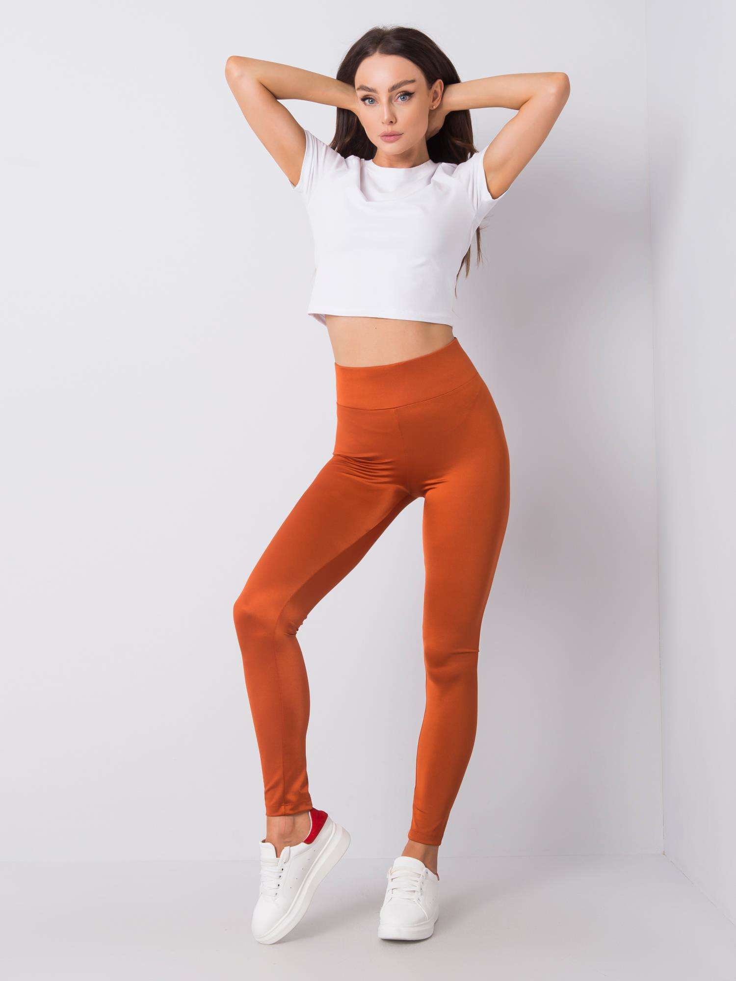 Ceglaste legginsy Bernardita RUE PARIS