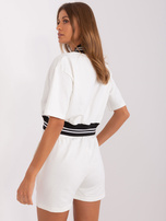 Hurt Ecru komplet casualowy z krótką bluzą baseball