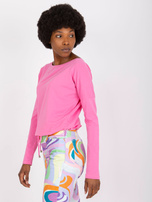 Różowa bluzka ze ściągaczem Carla