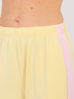 Pastelowy żółty komplet z miękkiego materiału RUE PARIS  