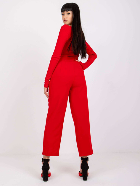 Czerwone spodnie materiałowe Grace