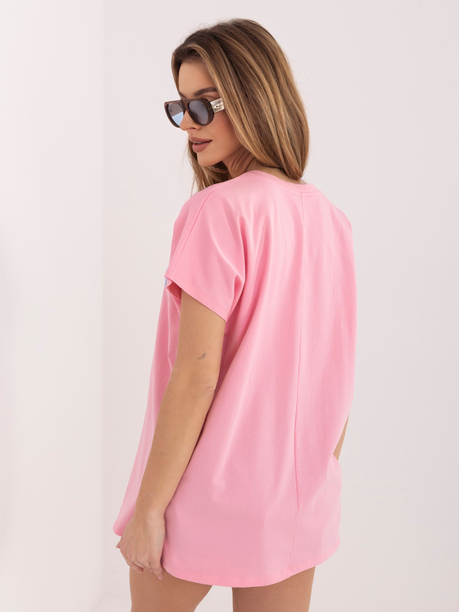 T-shirt jasny różowy