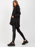 Hurt Czarne legginsy na co dzień z napisami po bokach