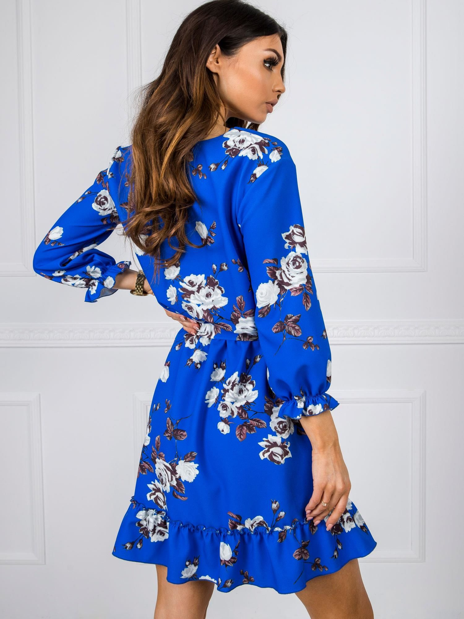 Kornblumenblaues Kleid Frigle.