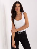 Biały gładki top basic SUBLEVEL