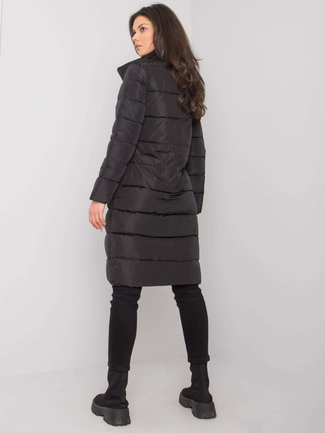 Czarna pikowana kurtka zimowa Alabama