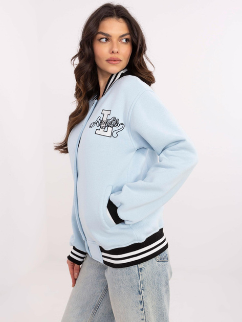 Hurt Jasnoniebieska damska bluza baseball z haftem