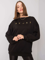 Czarna bluza z napisem Adelynn