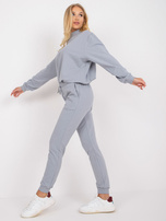 Szare dresowe spodnie basic ze ściągaczami