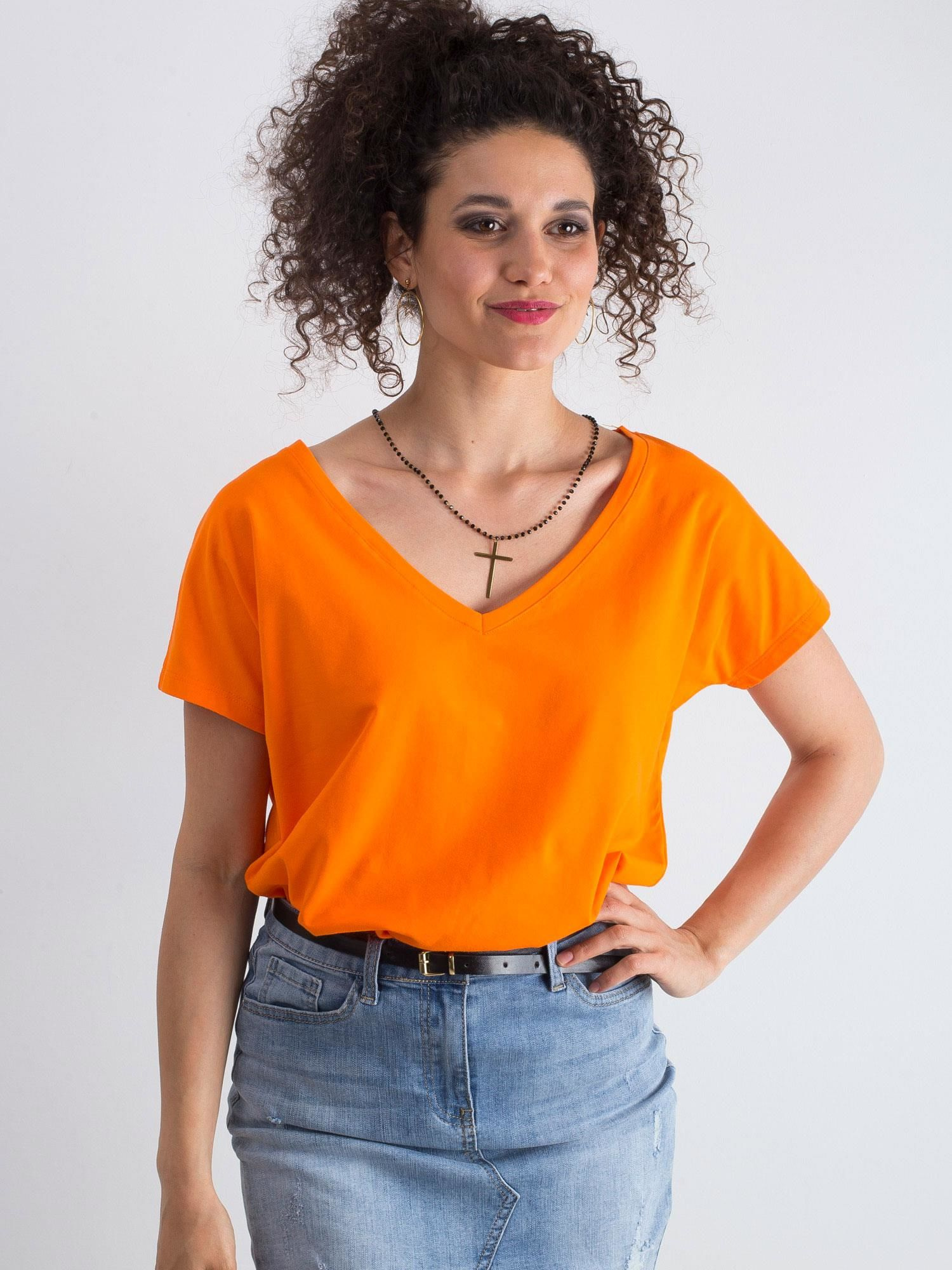 Fluo oranžinė marškinėliai Emory