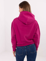 Fuchsia Damen Sweatshirt mit Futter SUBLEVEL.