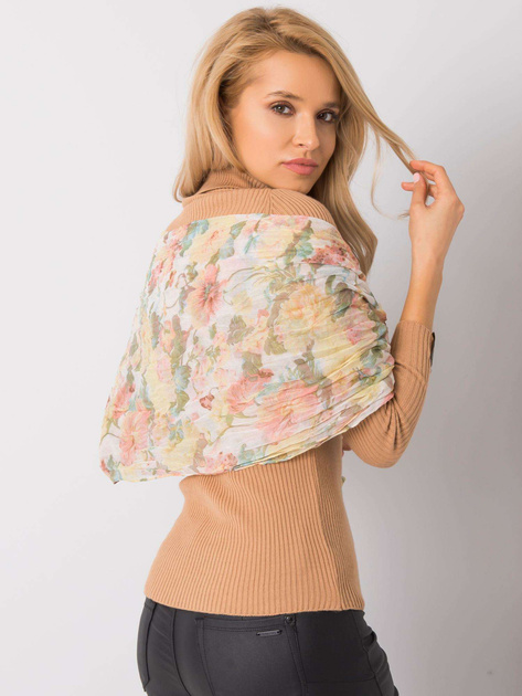 Żółta chusta w kwiaty