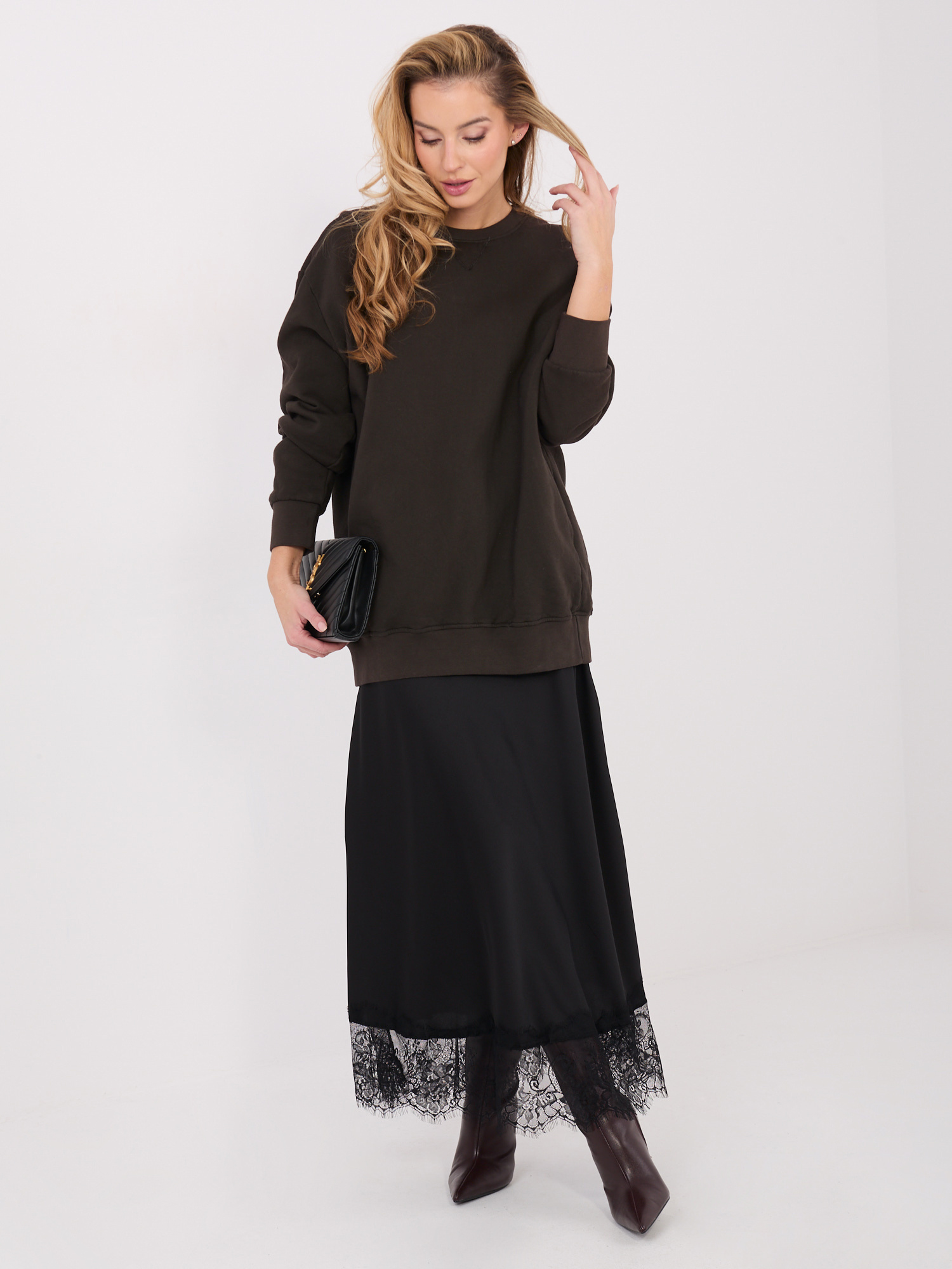 Bluza ciemny brązowy
