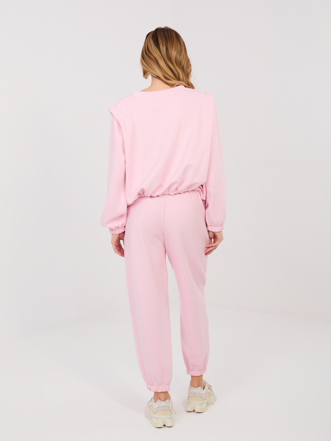 Pastelowy różowy z poduszkami na ramionach RUE PARIS