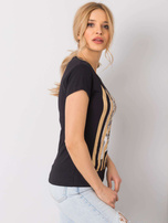 Czarny t-shirt Valentina