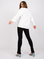 Biała bluza dresowa z napisem Madera