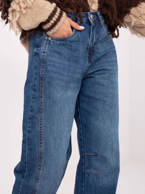 Niebieskie damskie jeansy balloon fit SUBLEVEL