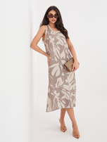 Fango letnia sukienka z roślinnym wzorem SUBLEVEL