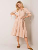 Beżowa sukienka Hannah