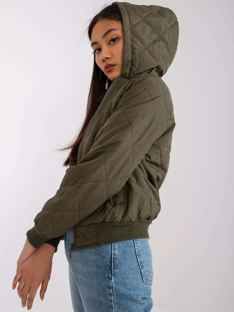 Khaki kurtka przejściowa z pikowaniem Larah