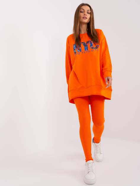 Hurt Pomarańczowy dwuczęściowy komplet z legginsami