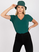 Ciemnozielony t-shirt Emory