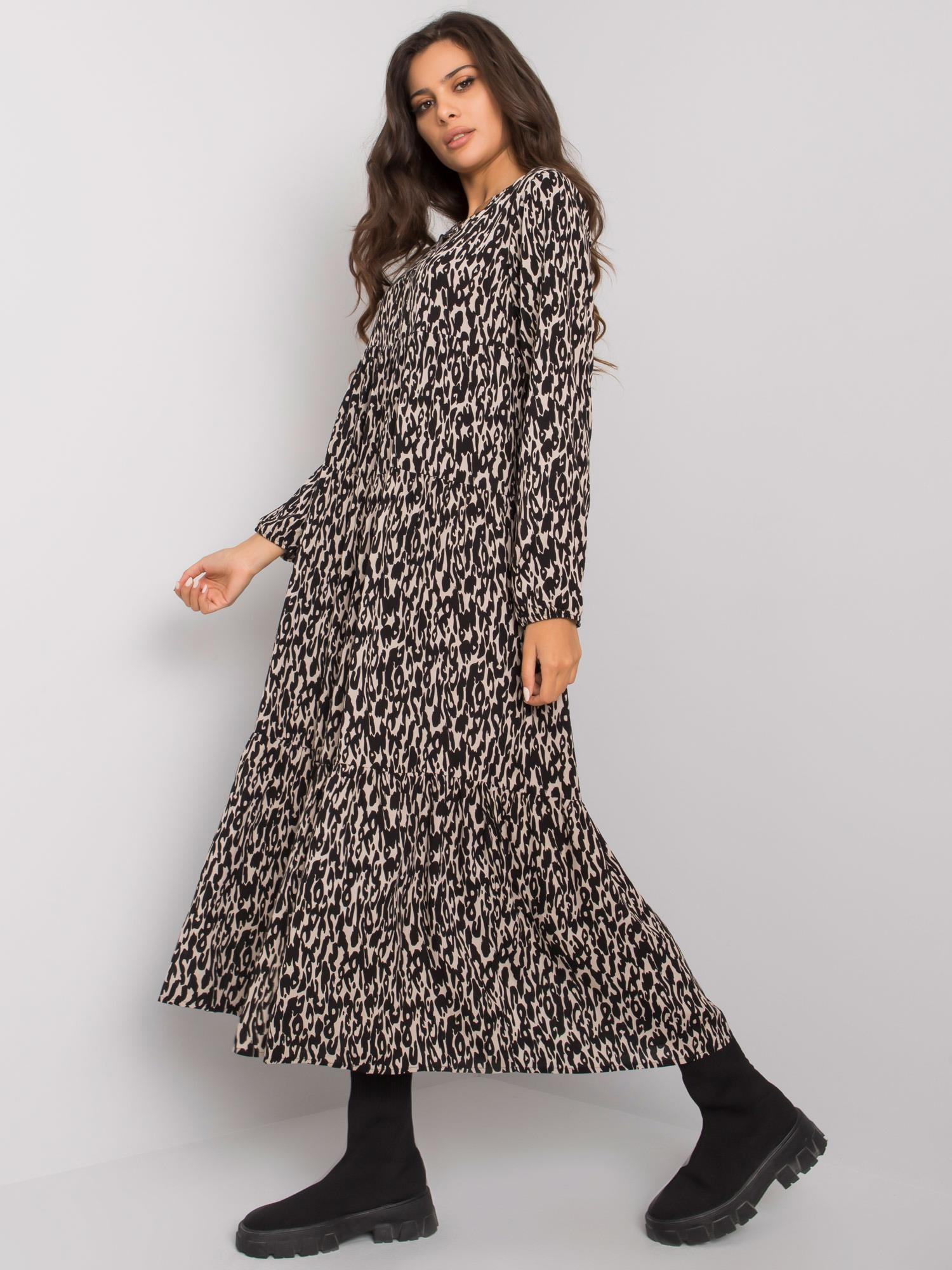 Maddy's Black Ruffle Dress